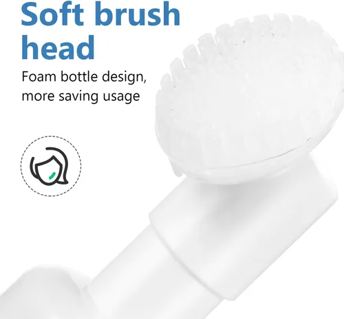Miniatura 4 de Beaupretty Paquete de 4 botellas de bomba de espuma de viaje de 2 onzas recargables, portátiles, dispensadores de jabón espumosos vacíos para baño