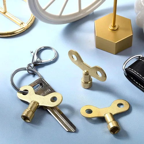 Miniatura 4 de 2 llaves triangulares Matel Triangular Socket Universal Utility Keys para bloqueo de panel triangular. 0.354 in
