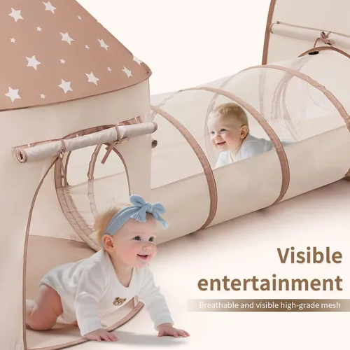 Miniatura 2 de Sumbababy Tienda de campaña para niños con túnel de gateo: pozo de bolas para niños pequeños - Túneles para piscinas de bolas para niños pequeños