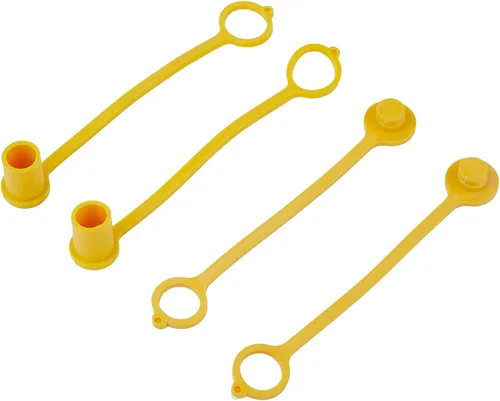 Miniatura 8 de Paquete de 8 tapones antipolvo y tapa para enchufe para adaptador de conexión rápida de propano RV de 1/4 pulgadas para manguera de propano, 0.47