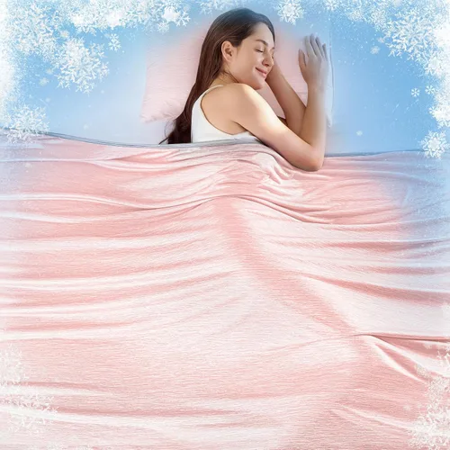 Miniatura 15 de KMUSET Manta refrescante (50 x 60 pulgadas), manta refrescante de verano de doble cara para personas que duermen con calor y sudores nocturnos