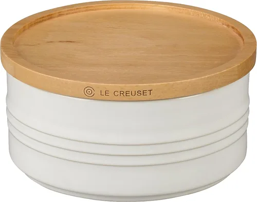 Le Creuset of America contenedor con tapa de madera de 5 1/2 pulgadas