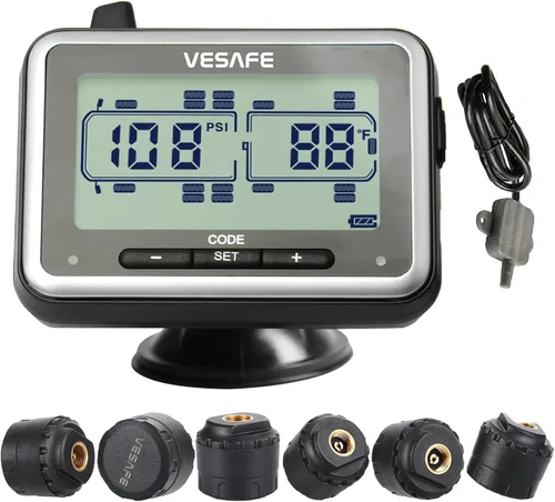 Miniatura 7 de TPMS, sistema inalámbrico de monitoreo de presión de neumáticos para RV, remolque, autocaravana, casa rodante, quinta rueda, incluye un amplificador