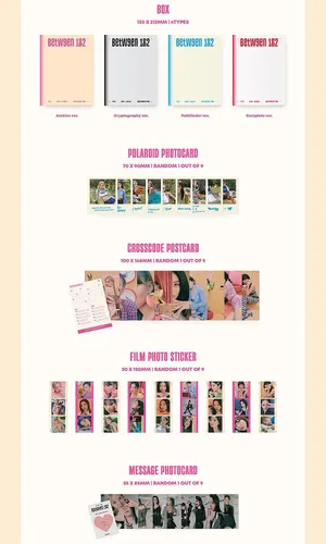 Miniatura 6 de TWICE - ENTRE 1 y 2 11º mini álbum (versión de archivo). )+1 póster plegado (solo primera prensa)+1ea tarjeta de regalo de tienda TWICE K-POP