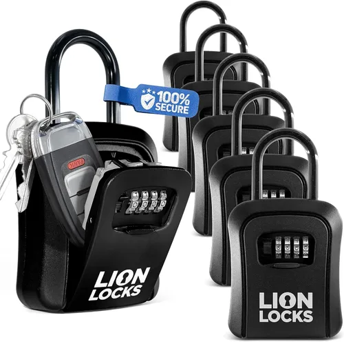 Miniatura 8 de Caja de seguridad para llaves, caja de seguridad para llave de casa, caja de seguridad con combinación para bienes raíces, automóvil, casa, caja