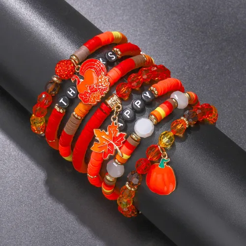 Miniatura 3 de XOCARTIGE Surfer Heishi - Pulseras apilables para mujer, apilables, de vinilo arcoíris, disco de arcilla, pulseras elásticas para la amistad