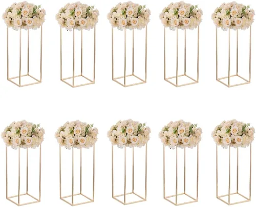 Miniatura 11 de Soporte de pedestal negro para plantas, 2 piezas, soporte de metal para plantas, soporte de flores de 15.75 pulgadas de alto, soporte para flores
