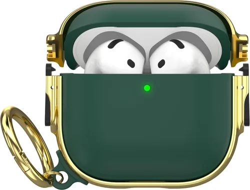 Miniatura 74 de Maxjoy Funda para AirPods 3 con cerradura, bonita funda protectora rígida para AirPod 3 de tercera generación para mujeres y hombres con llavero