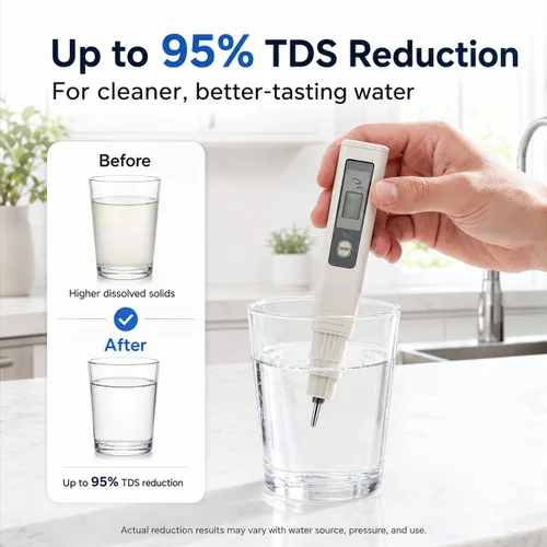 Miniatura 4 de ANGEL Filtro de agua de ósmosis inversa X1 Pro, sistema de filtración de agua debajo del fregadero de 7 etapas, 3 años de vida de ósmosis inversa