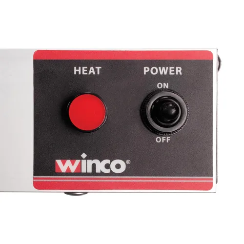 Miniatura 2 de Winco ESH-24, Calentador de tira eléctrico de 24 ″, 500W, 4.2A, Calentador infrarrojo de alimentos de grado comercial, Estaciones de paso