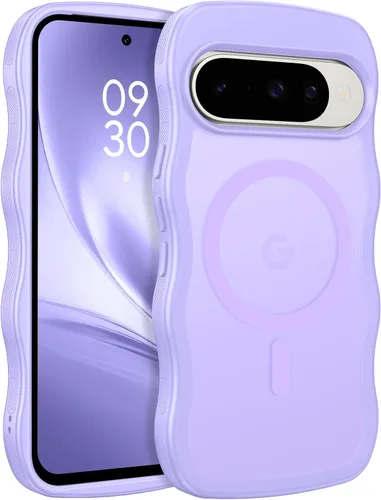 Miniatura 11 de BENTOBEN Magnetic for Google Pixel 10 Case Cute, Curly Wavy Pixel10 Case [Compatible with MagSafe], Anti-Slip Shockproof Matte Slim Women Girls Boys