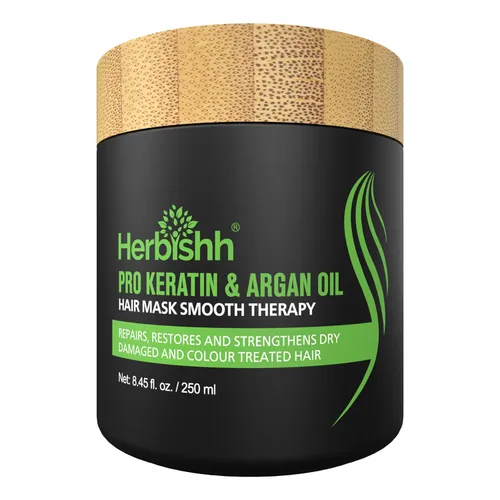 Miniatura 10 de Herbishh Mascarilla capilar de argán, acondicionador e hidratación profundos para un cabello de aspecto más saludable, 0.8 fl oz para cabello muy