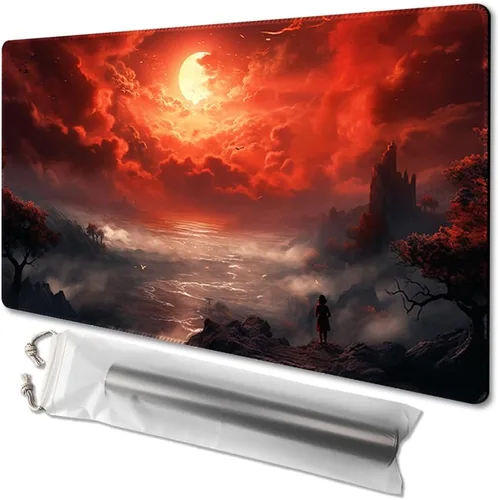 Miniatura 10 de MTG - Tapete de juego tamaño 24 x 14 pulgadas, bolsas de almacenamiento gratuitas, respaldo antideslizante, impresión, ideal para entusiastas