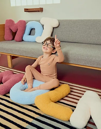 Miniatura 4 de moimoln Pijama de algodón suave y liso modal para bebés, niños y niñas, ajuste cómodo, pijama larga para el día a día