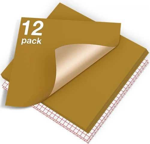 Miniatura 37 de Vinilo para Cricut – Juego de hojas de vinilo adhesivas permanentes – Hojas de vinilo de 12 x 12 pulgadas / 30.48 x 30.48 cm. y hojas de cinta