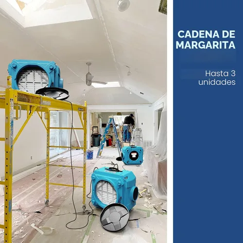 Miniatura 6 de ALORAIR Depurador de aire con filtración de 3 etapas, máquina de aire negativo apilable para uso industrial y comercial, filtro de aire resistente