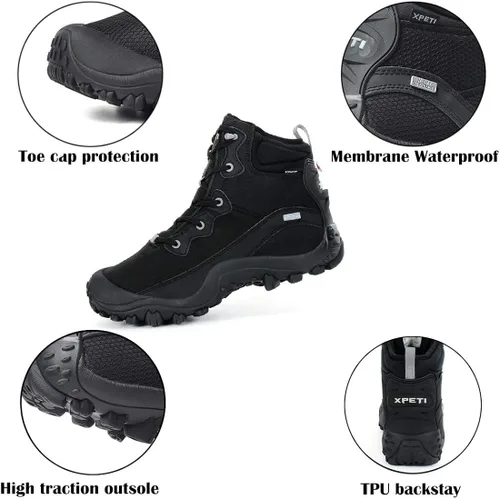 Miniatura 2 de XPETI Women's Dimo Mid Waterproof Outdoor Hiking Boot Non Slip