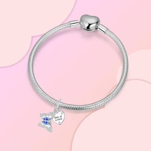 Miniatura 156 de Dije de girasol con diseño de estrella y luna y elefante para pulsera, collar de plata de ley 925, dijes de corazón de amor para mujer, regalo