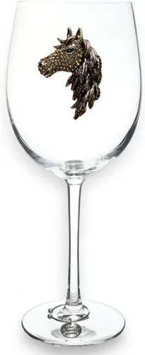 Miniatura 10 de THE QUEENS' JEWELS Horse Head - Copa de vino sin tallo, 21 onzas, regalo único para mujeres, cumpleaños, lindo, divertido, sin pintar, decorado