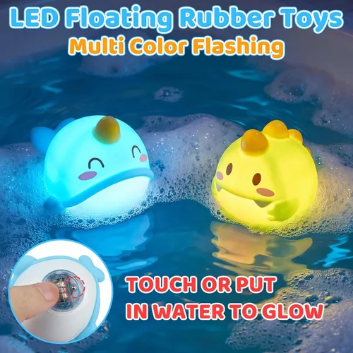 Miniatura 3 de Juguetes de baño de burbujas para niños pequeños, máquina de burbujas de baño iluminada, juguete para niños de 3 a 5 años, juguete para bañera