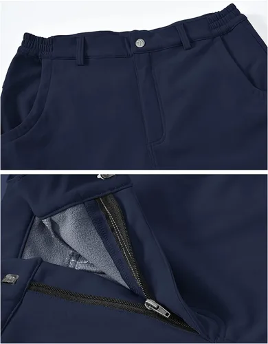 Miniatura 3 de BGOWATU Men's Cargo Hiking Pants Fleece Lined Waterproof Windproof Snow Ski Insulated Pant with 6 Pockets