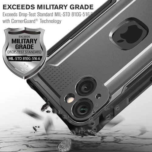Miniatura 4 de VENA vArmor - Funda resistente para Apple iPhone 15 Plus (6.7 pulgadas) (protección contra caídas de grado militar/armadura) Magsafe compatible