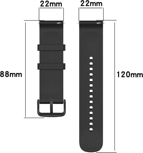 Miniatura 4 de Correa de silicona compatible con Amazfit GTR 2e, correa de repuesto de liberación rápida para Amazfit GTR 4/GTR 3/GTR 3 Pro/GTR 2e/GTR 2/GTR 1.850