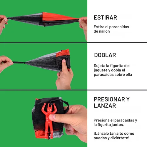Miniatura 6 de nutty toys Juguetes de paracaídas para niños – Paracaídas voladoras sin enredos para hombres, parte superior interior y exterior para 3, 4, 5, 6, 7