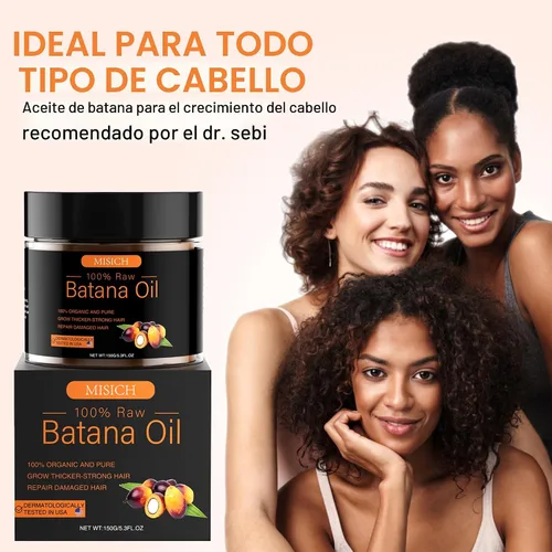 Miniatura 8 de MISICH Aceite de batana crudo para el crecimiento del cabello, pasta de aceite de Botana 100% natural puro de Honduras, mascarilla orgánica sin