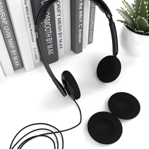 Miniatura 5 de VUFVOID 4 almohadillas de espuma de repuesto de 2.165 in/2.2 pulgadas, almohadillas de esponja aplicables para la mayoría de auriculares de teléfono