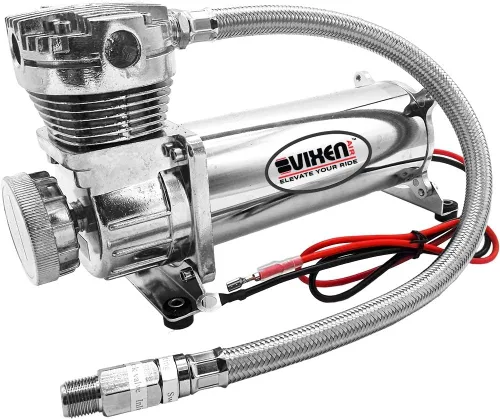 Miniatura 4 de Vixen Air Kit de suspensión para camión, bolsa de coche, paseo aéreo/resorte. Sistema a bordo - Compresor dual de 200 psi, tanque de 5 galones. Para
