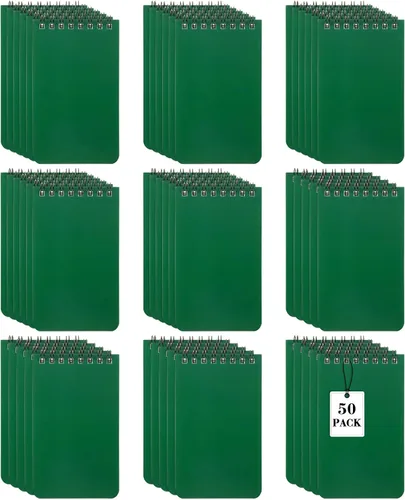 Miniatura 9 de Nuanchu Bloc de notas de 3 x 5 pulgadas, cuaderno de espirales, 60 hojas, mini bloc de notas en espiral, bloc de notas encuadernado en la parte