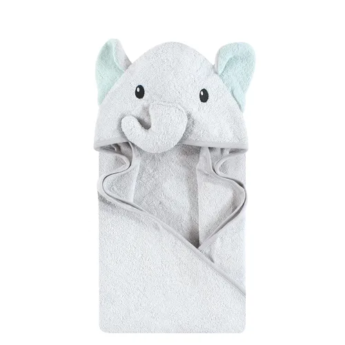 Miniatura 42 de Hudson - Toalla con capucha para bebé de algodón con rostro de animal Dinosaurio