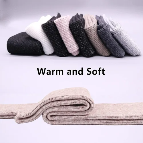 Miniatura 29 de Facecozy Calentadores de brazos para mujer, mezcla de lana de cachemira, guantes largos sin dedos para mujer, guantes para clima frío con agujero