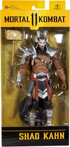 Miniatura 9 de McFarlane Toys Mortal Kombat Shao Kahn (Platinum Kahn) Figura de acción de 7 pulgadas con accesorios