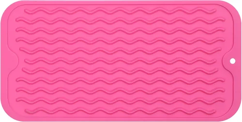 Miniatura 50 de MicoYang Alfombrilla de silicona para secado de platos para múltiples usos, fácil de limpiar, ecológica, resistente al calor, alfombrilla