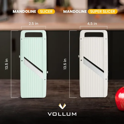 Miniatura 6 de Vollum Rebanadora de Mandolina de Mano Estrecha para Cocina – Rebanadora Profesional Cortadora de Vegetales Rebanadora de Mandolina Japonesa