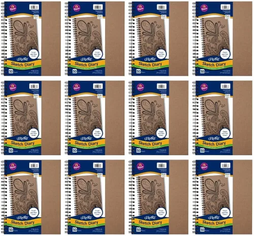Miniatura 6 de Pacon® PAC4776 Art1st® - Diario de bocetos para crear tu propia portada, 9 x 6 pulgadas, natural