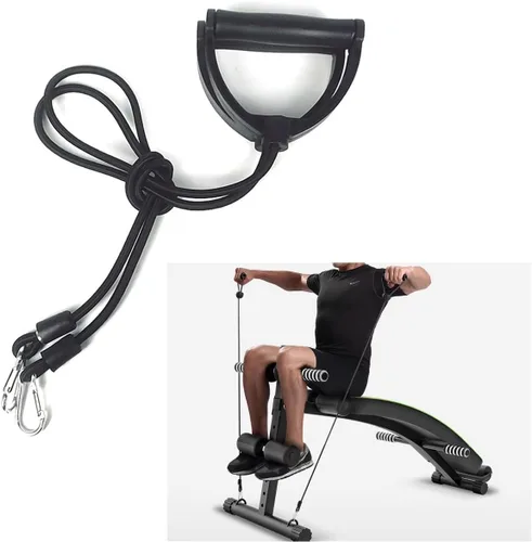 Miniatura 3 de Paquete de 2 bandas de resistencia de repuesto con asas, bandas elásticas de ejercicio para mini escaleras, fitness, escalera, máquina