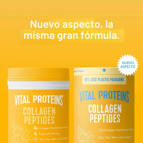 Miniatura 4 de Vital Proteins - Péptidos de colágeno en polvo sabor vainilla - Apoya el cabello, la piel, las uñas, los huesos, las articulaciones, polvo