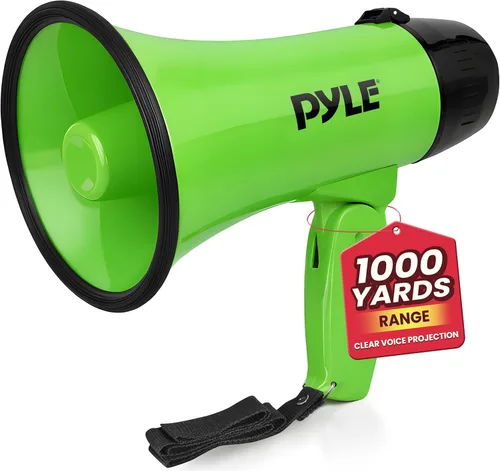 Miniatura 11 de Pyle megáfono altavoz compacto, funciona con baterías, sirena alarma, control de volumen (pmp20)