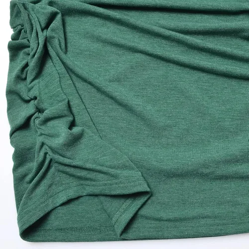 Miniatura 6 de Bhome Blusa de maternidad con mangas cortas voladoras para embarazadas, blusa casual para embarazadas, túnica de embarazo