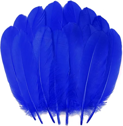 Miniatura 11 de 50 piezas de plumas de ganso naturales de 5 estilos, accesorios de ropa, paquete de estilos arcoíris, decoración de Pascua, Navidad, ropa