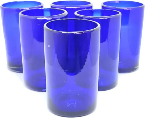 Miniatura 20 de Vasos cortos de ámbar sólido de 9 onzas (juego de 6), vidrio reciclado, sin plomo, sin toxinas (vaso de 9 onzas)