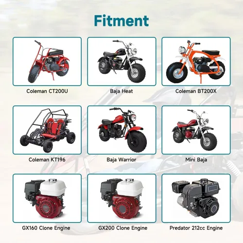 Miniatura 6 de FVRITO - Carburador de alto rendimiento VM22 de 26 mm para Predator 212cc 196cc Coleman CT200U BT200X Mini Bike KT196 Go Kart GX160 GX200 6.5hp