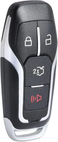 Miniatura 6 de Keymall Funda para llavero remoto para Ford Edge/Explorer/Fusion/Mustang para Lincoln MKC/MKX (ID de FCC: M3N-A2C31243300 Nro. de pieza: 164-R8108)