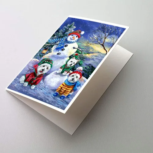 Miniatura 251 de Caroline's Treasures PPP3013GCA7P - Tarjetas de felicitación y sobres para mascotas de Basset Hound Teacher, paquete de 8 tarjetas en blanco