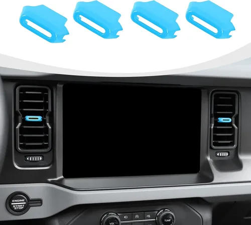 Miniatura 18 de RAZPOY para Bronco - Ajuste de salida de aire acondicionado 4 piezas, cubierta de ventilación de salida de aire central compatible con accesorios