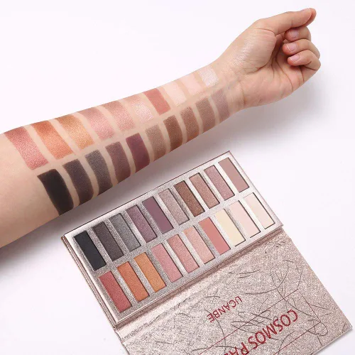 Miniatura 2 de UCANBE Paleta de sombras para ojos en tonos nude de 20 colores, sombras de ojos de alta pigmentación con acabados mate, brillantes, metálicos, larga
