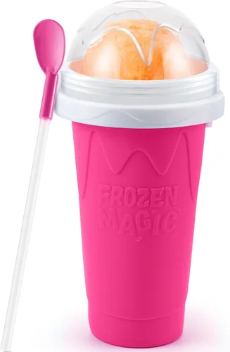 Miniatura 9 de Tgosomt Taza de Granizado, Taza Mágica de Granizado Rápido Congelado, Fabricante de Helado, Cosas Divertidas y Cool (Verde)